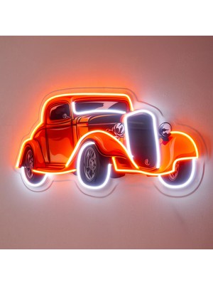 Honey Concept Turuncu Klasik Araba Neon LED