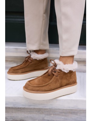 Angelina Jones Paula Kadın Vizon Gerçek Suet Bot