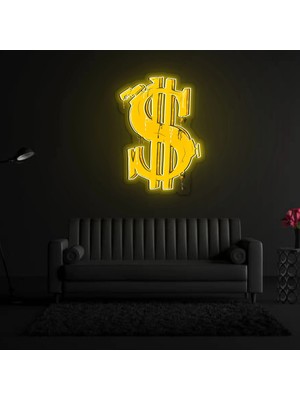 Honey Concept Dollar Sign Grafitti Neon LED