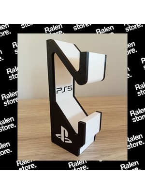 Ralen Ps5 Gamepad Controller 2'li Stand | 10CM | Siyah ( Yüksek Kalite 3D Baskı Pla )