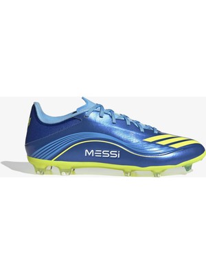 adidas F50 Messi League Firm-Multi Ground Erkek Mavi Çim Saha Kramponu.-