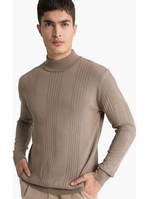 DeFacto Standart Fit Balıkçı Yaka Triko Kazak F4459AX25AU