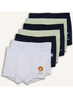 DeFacto Hayvan Desenli 7'li Boxer Erkek Çocuk F8577A825AU