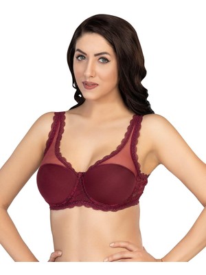 Çamaşır Kenti Bordo Mı Emay 172 D Pedli Dantelli Balenli Minimazer