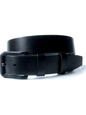 Derikem %100 Hakiki Deri Erkek Kemer Siyah Tokalı 4cm