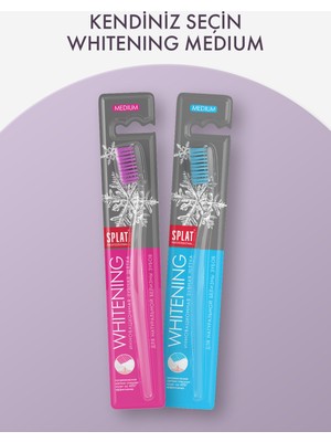 SPLAT Whitening Doğal Beyazlık İçin Medium Diş Fırçası 2 Adet