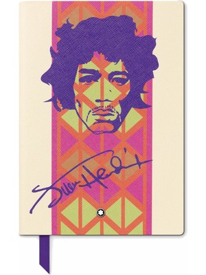 Montblanc Notebook 146 Küçük, Great Characters Jimi Hendrix, White 129469