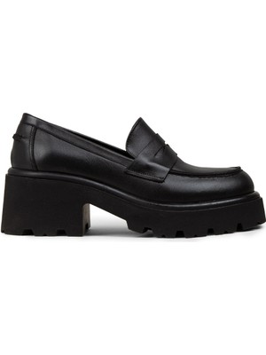 Deery Kadın Hakiki Deri Siyah Platform Makosen - 82413ZSYHC01