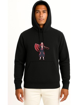 Bahriyeli Collection Kapüşonlu Hidan Kakuzu Deidara Itachi Uchiha Naruto Göğüs Tasarımlı Unisex Sweatshirt