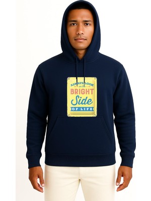 Bahriyeli Collection Kapüşonlu Always Look On The Bright Side Of Life Metal Monty Göğüs Tasarımlı Unisex Sweatshirt