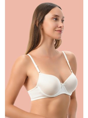 Çamaşır Kenti Beyaz Dolgulu Mikro Tek Sütyen