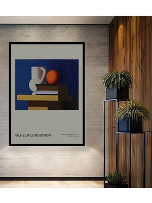 Teona Ahşap Dekoratif Ahşap Dikdörtgen Tablo Mandalina ve Sürahi Çerçeve Görünümlü