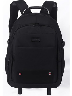 Storemax Vıp Travel Serisi Tekerlekli Trolley 17,3,15,6,14 Uyumlu Sırt Laptop Çantası - Siyah