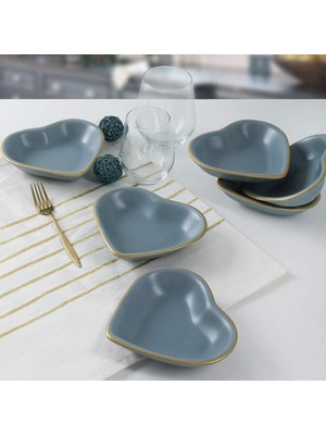 Storemax Mat Gri Kalp Çerezlik 14 cm 6 Adet - 624