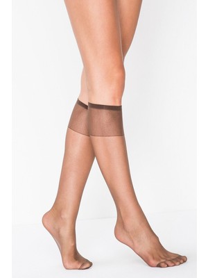 Penti 12'li Eko Paket Fit 15 Ince, Parlak 15 Den Pantolon Çorabı - Rahat Lastikli Dizaltı Çorap