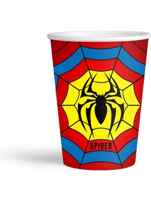 Party Country Spider Karton Bardak 8oz
