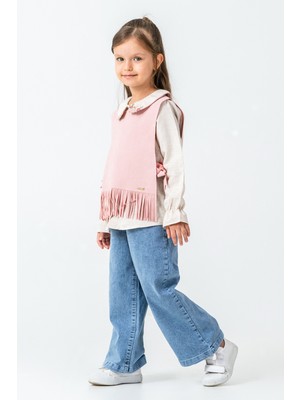 Kinderos Yakası Tavşan Nakışlı Kız Çocuk 3\'lü Takım - 26K 4473