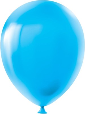 Party Country Pastel Balon Baskısız (100 'lü) Mavi