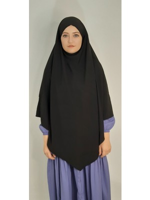 Erasra Class Tek Kat Medine Ipegi Baglamalı Sufle Esarp Siyah Renk