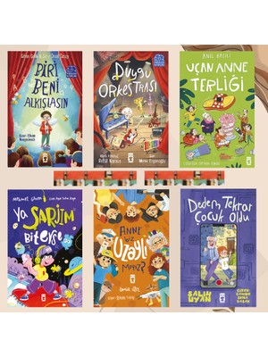 Timaş Çocuk Dedem Tekrar Çocuk Oldu, Uçan Anne Terliği, Duygu Orkestrası, Biri Beni Alkışlasın, Ya Şarjım Biterse, Anne Biz Uzaylı Mıyız?(6kitap)