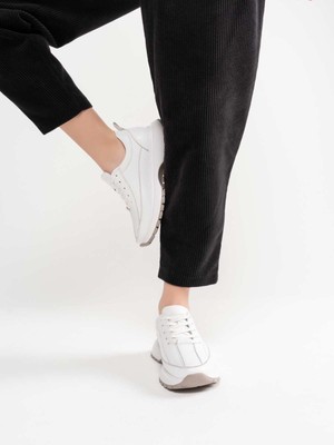 Inna Galce Kadın Dolgu Sneaker Spor Ayakkabı Beyaz