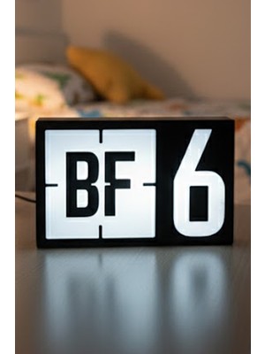 MEKTrend Battlefield 6 Bf6 Tasarımlı Gece Lambası Dekoratif Aydınlatma