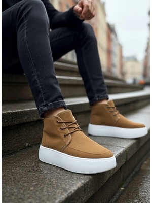 Ebrus Trend ET0550 İçi Kürklü Bağcıklı Taba Erkek Tarz Spor Bot