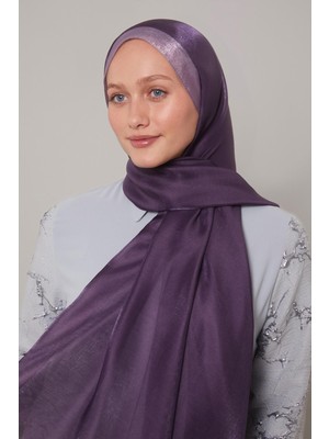 Lêvi D'or Mor Şerit Desen Kehribar Şal