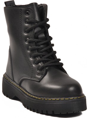 Ayk's Siyah Içi Polarlı Fermuarlı Çocuk Bot Dale 05 F