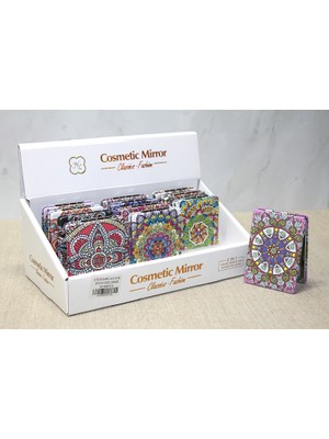 Falconex Taşlı El Aynası Dikdörtgen Ince Model 1