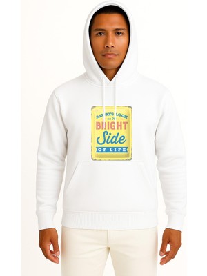 Bahriyeli Collection Kapüşonlu Always Look On The Bright Side Of Life Metal Monty Göğüs Tasarımlı Unisex Sweatshirt