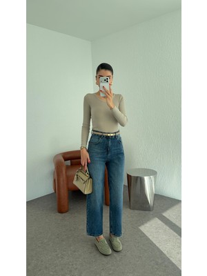 Hazelanna Koyu Kar Yıkama Skatter Jean