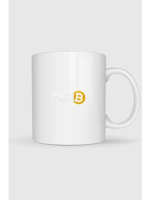 Bahriyeli Collection  Bitcoin Plan B Cripto Tasarımlı Kupa Bardak