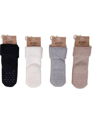 Artı Çaça Katlamalı Abs'li Erkek Bebek Havlu Soket Çorap K42259 Asorti