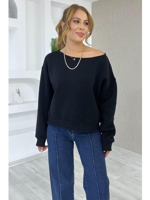 Noa Noa Kadın Omuz Detaylı Polar Sweatshirt – Rahat & Feminen Stil