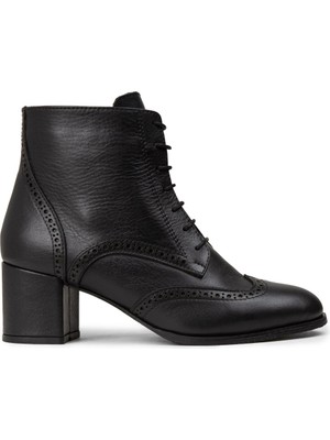 Deery Kadın Hakiki Deri Siyah Bot - A3009ZSYHC01