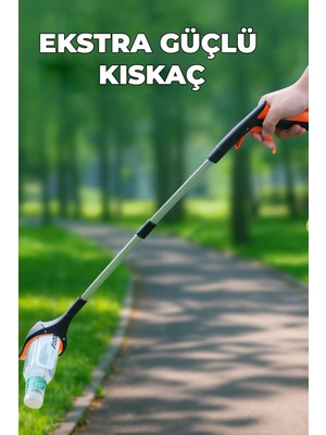 Destpak Çöp Toplama Aparatı Kıskacı ve Yaşlı Engelli Uzanma Kıskacı - Çubuk Atık Yaprak Izmarit Toplama