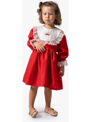 Baby Animals Kız Bebek Elbise Kız Çocuk Elbise Doğum Günü Parti Düğün Uzun Kollu Astarlı Elbise