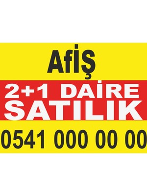 Aydın Garage (100 cm x 150 Cm) Sahibinden 2+1 Satılık Daire Branda - Afiş- Pankart