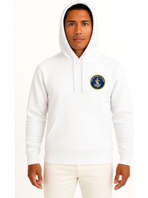 Bahriyeli Collection Kapüşonlu Amfibi Deniz Piyade Tugay Komutanlığı Cep Tasarımlı Unisex Sweatshirt