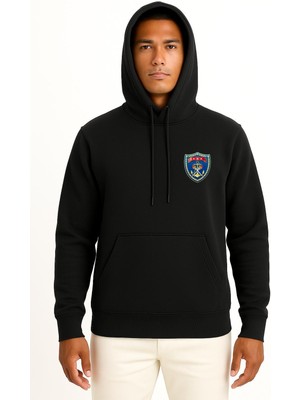 Bahriyeli Collection Kapüşonlu Deniz Eğitim Öğretim Komutanlığı Cep Tasarımlı Unisex Sweatshirt