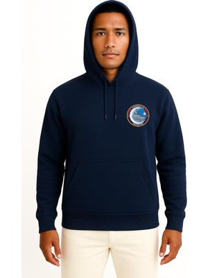 Bahriyeli Collection Kapüşonlu Tcg Büyükada F512 Cep Tasarımlı Unisex Sweatshirt