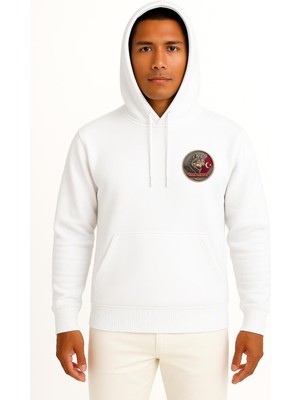 Bahriyeli Collection Kapüşonlu Vatan Namustur Cep Tasarımlı Unisex Sweatshirt