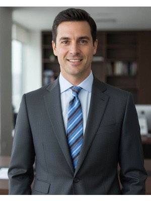 1001 Kravat Mavi Gri Çizgili 8 cm Genişliğinde Kravat