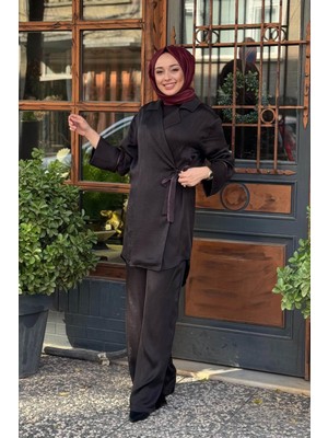 Naki & Mascara Pantolonlu Takım 56MK1110 Siyah