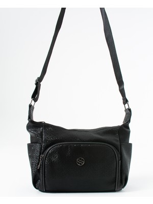 Sanmorris Glc Kadın Ayarlanabilir Çapraz Askılı Çok Gözlü Suni Deri Omuz Çantası 1434