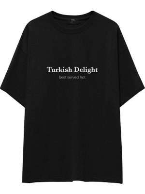 The Lucid Lab Turkish Delight Oversize Tişört - Siyah
