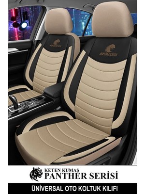 Kurra Store Honda Saber (U1/u2) 2.0 I 20V G (160 Hp) 1996  Trend Serisi Uyumlu Keten Oto Koltuk Kılıfı Bej