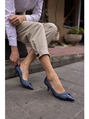 Angelina Jones Teya Kadın Gumus Topuklu Ayakkabı