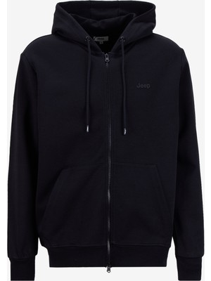 Jeep Kapüşon Yaka Düz Siyah Erkek Sweatmont J5WM-SWT7399